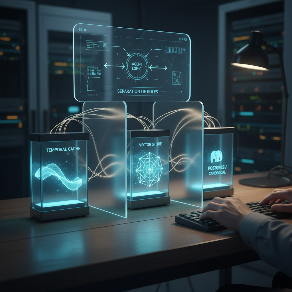 Diagram-style image showing durable memory layers and governance